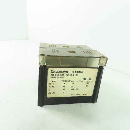 Ferraz Shawmut 66592 2/0-#14 x 10 Way #6-#14 2-Pole Power Distribution Block
