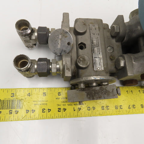 Foxboro 823DP-I3S1NH0-Y Electronic Transmitter & Manifold MWP 3000PSI 12.5-42VDC