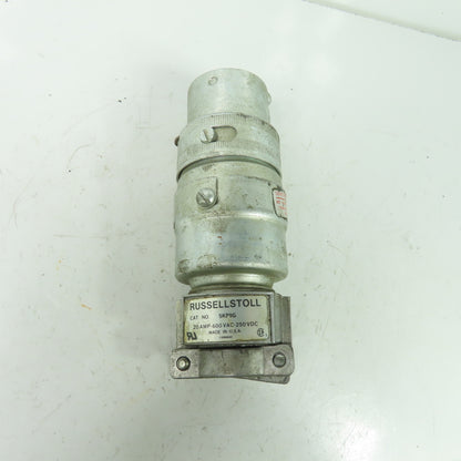 Russellstoll SKP9G Male Plug 600VAC 20A 250VDC
