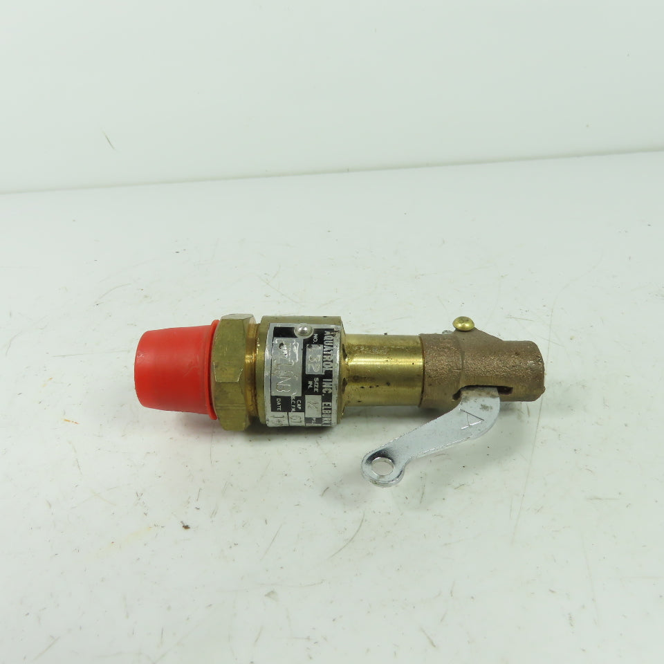 Aquatrol No. 132 Safety Relief Valve 1/" 125PSI 61SCFM
