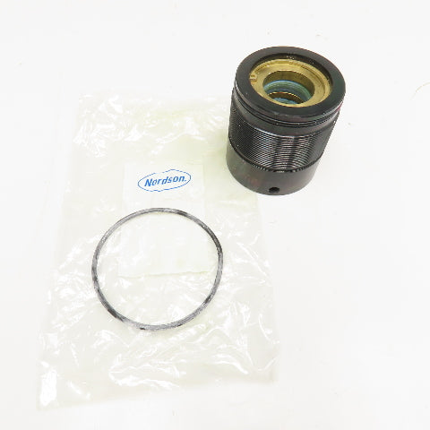 Nordson 1-3/8" Bore Piston Packing Threaded Sleeve M75 x 1.5
