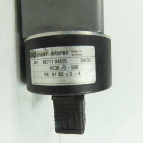 Dunkermotoren BG63 Gear Motor 24V 3300RPM W/ PLG50 64:1 / RE30-2-500