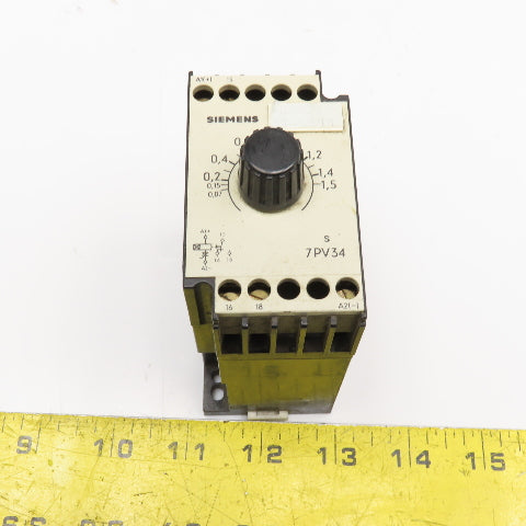 Siemens 7PV-3420-1TA 0.07-1.5s Timing Relay 250V AC/DC Max