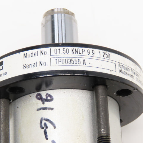 Parker 0.150 KNLP 9 9 1.250 1-1/2" Bore 1-1/4" Stroke Double Rod Air Cylinder