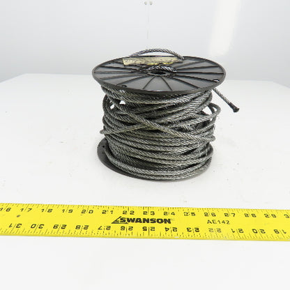 SLW 1/4" 400lb Galvanized Wire Rope Cable 100' L
