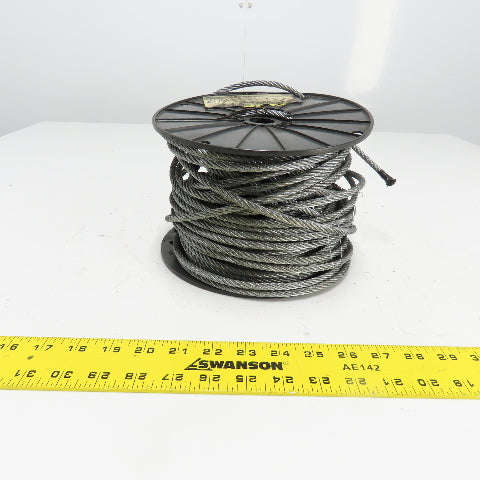SLW 1/4" 400lb Galvanized Wire Rope Cable 100' L