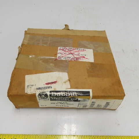 Babbitt Size 2 7-3/4" To 9" Dia. Adjustable Sprocket Rim Cast Iron