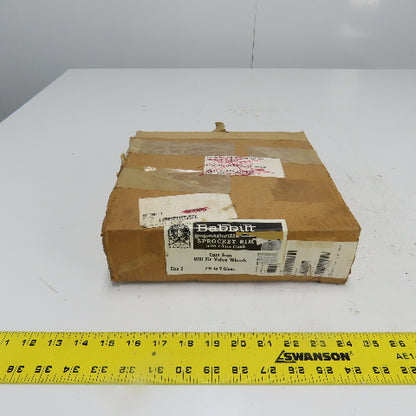 Babbitt Size 2 7-3/4" To 9" Dia. Adjustable Sprocket Rim Cast Iron