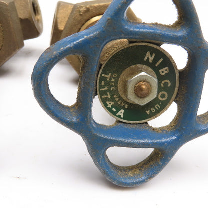 Nibco T-174-A 1/4" Bronze Gate Valve 600 WOG NOS Lot Of 2