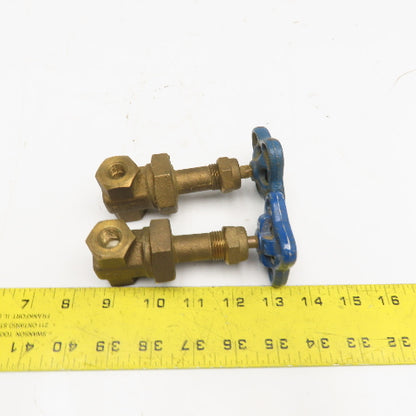 Nibco T-174-A 1/4" Bronze Gate Valve 600 WOG NOS Lot Of 2