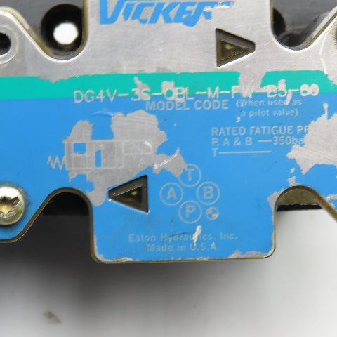 Vickers DG4V-3S-OBL-M-FW-BD-60 4/2 Position Hydraulic Directional Valve 120V