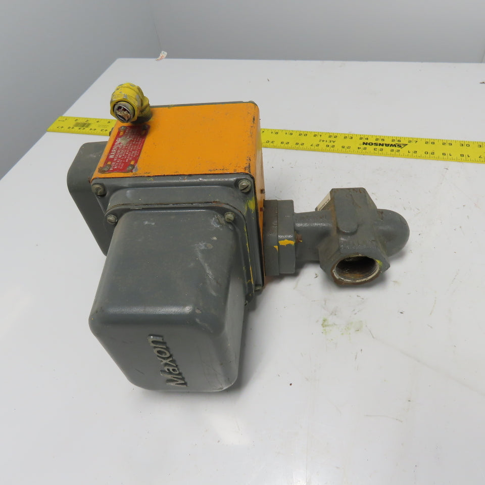 Maxon 5000 1 1-1/2" Pneumatic Gas Shut-Off Valve 70PSIG 120V