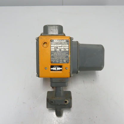 Maxon 5000 1 1-1/2" Pneumatic Gas Shut-Off Valve 70PSIG 120V