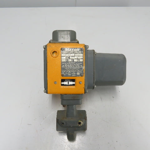 Maxon 5000 1 1-1/2" Pneumatic Gas Shut-Off Valve 70PSIG 120V
