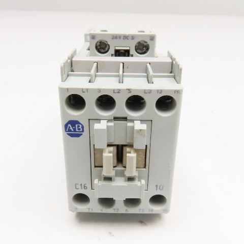 Allen Bradley 100-C16D*10 Contactor 600V 15Hp Max 24VDC Coil