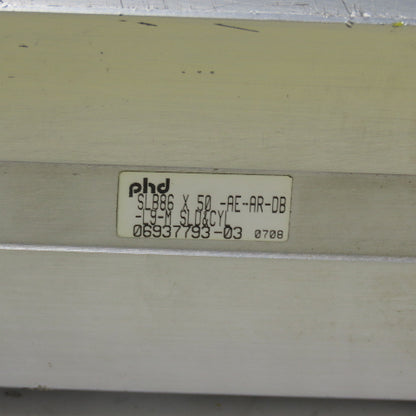 PHD SLB86 X 50-AE-AR-DB-L9-M Pneumatic Guided Cylinder 86mm Bore 50mm Stroke