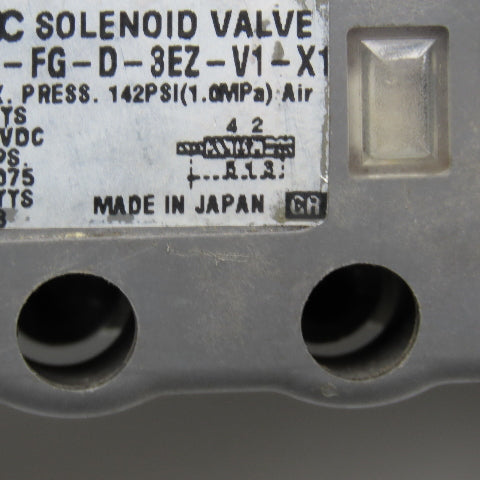SMC VSS8-6-FG-D-3EZ-V1-X1 5/2 Position Pneumatic Solenoid Valve Detent 24VDC
