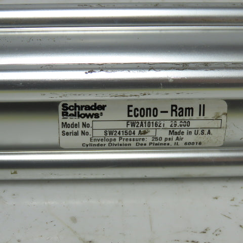 Schrader Bellows FW2A10621 29.000 Double Acting Pneumatic Cylinder 29" Stroke