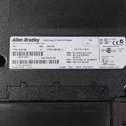 Allen Bradley 1756-OB16E Ser A ControlLogix 16 Point DC Output Module (Clean)