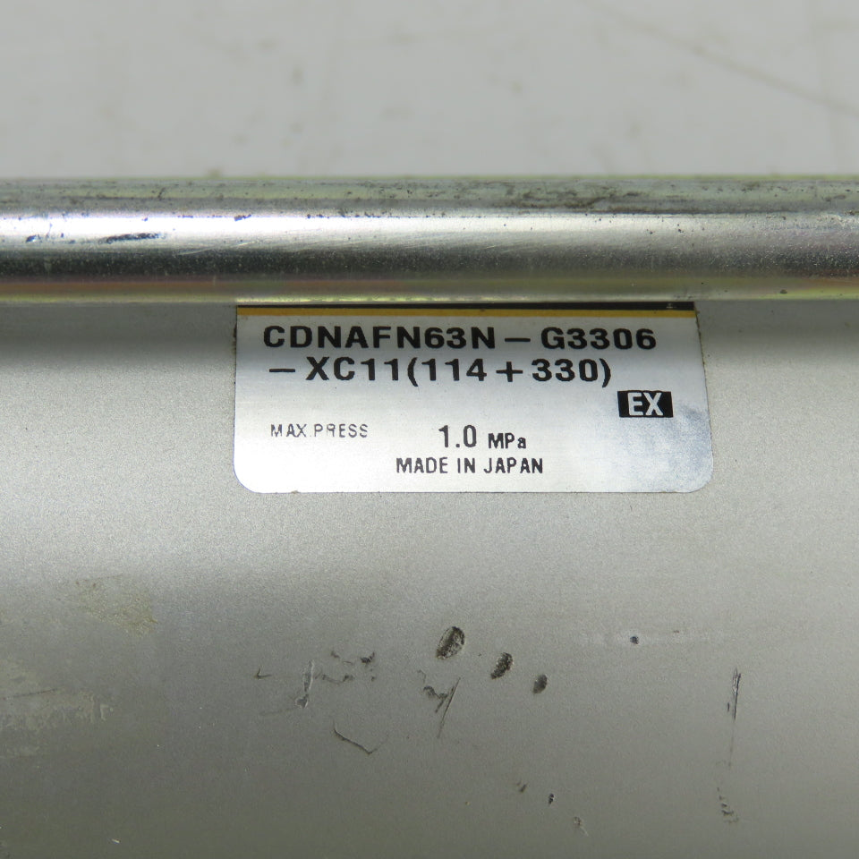 SMC CDNAFN63N-G3306-XC11(114+330) Pneumatic Air Cylinder 62mm Bore 330mm Stroke
