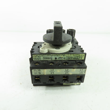 Advance Controls XF30BY Disconnect Switch 600V 3Ph 20HP