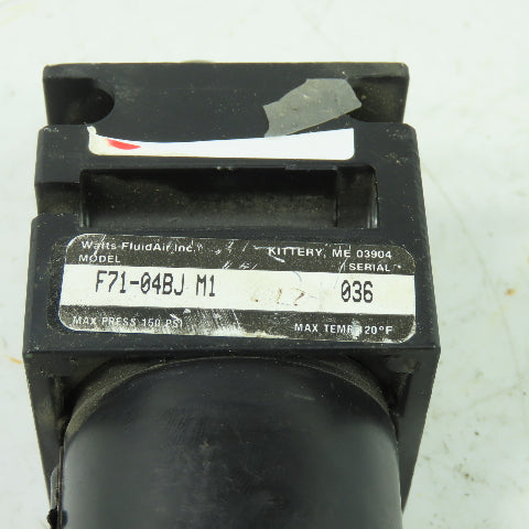 Watts F71-04BJ M1 Pneumatic Filter 1/2" NPT
