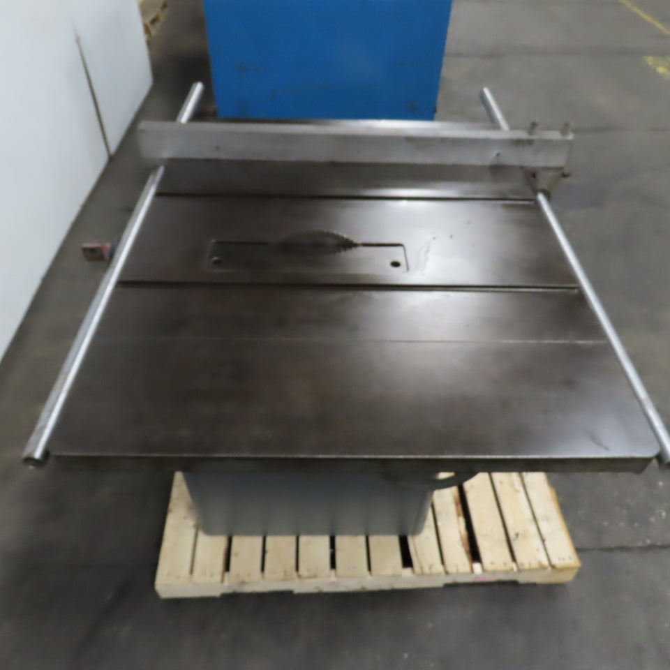 Rockwell 34-395 12-14 Tilting Arbor 7.5HP Table Saw W/Fence 208V 3PH Tested