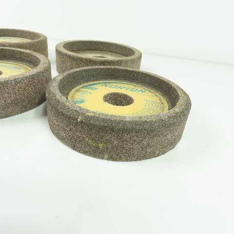 Norton 53A60-J8VH 4.500" x 2-1/4" x 1.000" Grinding Wheel 5090RPM Lot Of 5