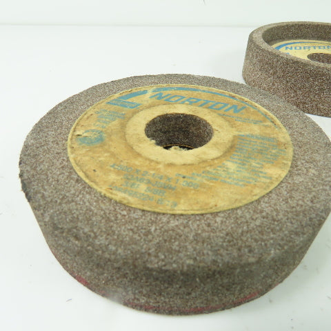 Norton 53A60-J8VH 4.500" x 2-1/4" x 1.000" Grinding Wheel 5090RPM Lot Of 5