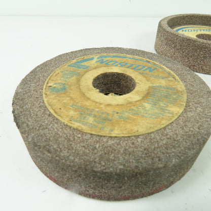Norton 53A60-J8VH 4.500" x 2-1/4" x 1.000" Grinding Wheel 5090RPM Lot Of 5