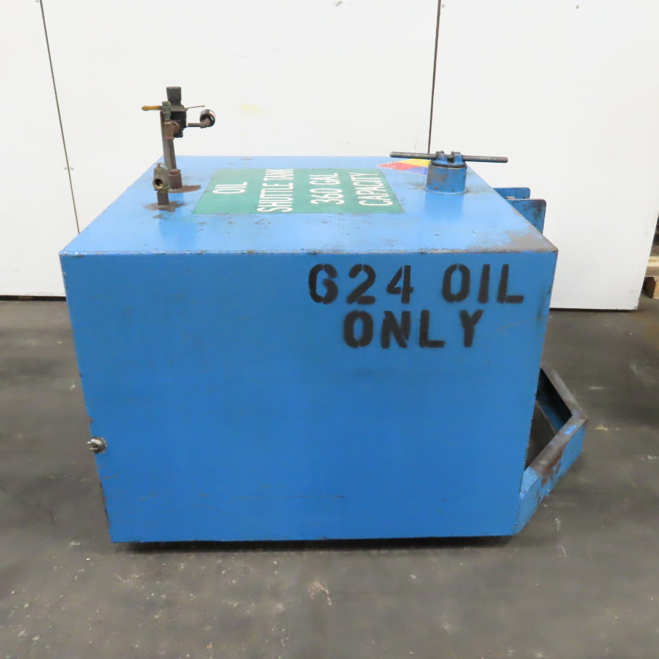 360 Gallon Single Wall Oil Fluid Shuttle Storage Reservoir Tank W/Fork Pockets