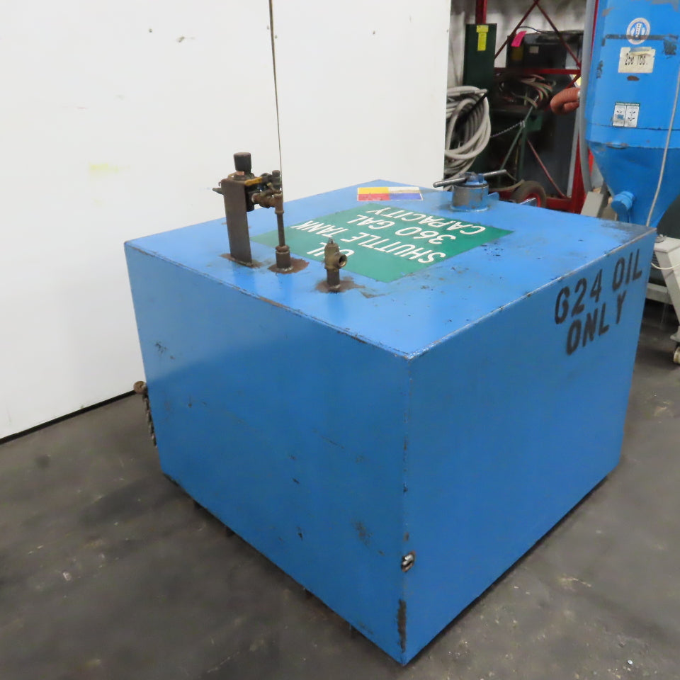360 Gallon Single Wall Oil Fluid Shuttle Storage Reservoir Tank W/Fork Pockets