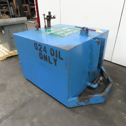 360 Gallon Single Wall Oil Fluid Shuttle Storage Reservoir Tank W/Fork Pockets