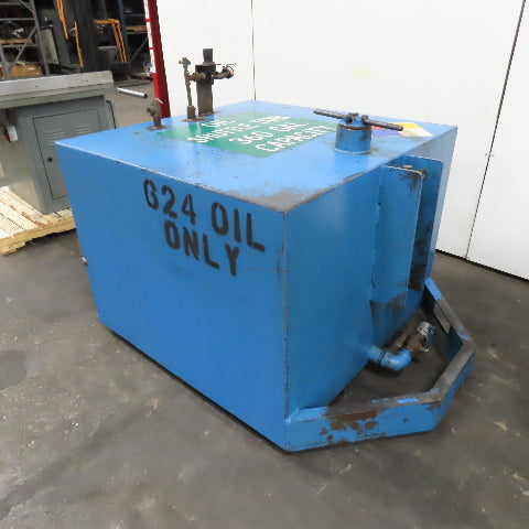 360 Gallon Single Wall Oil Fluid Shuttle Storage Reservoir Tank W/Fork Pockets