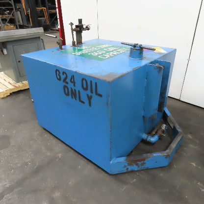 360 Gallon Single Wall Oil Fluid Shuttle Storage Reservoir Tank W/Fork Pockets