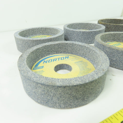 Norton 53A60-J8VH 4.500" x 1-1/4" x 1.000" Grinding Wheel 5095RPM Lot Of 6