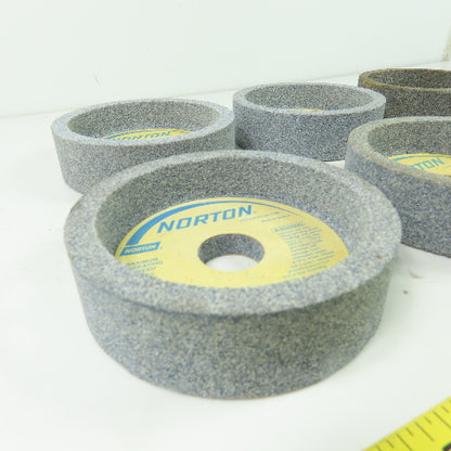 Norton 53A60-J8VH 4.500" x 1-1/4" x 1.000" Grinding Wheel 5095RPM Lot Of 6