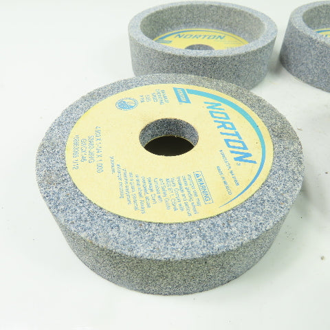 Norton 53A60-J8VH 4.500" x 1-1/4" x 1.000" Grinding Wheel 5095RPM Lot Of 6