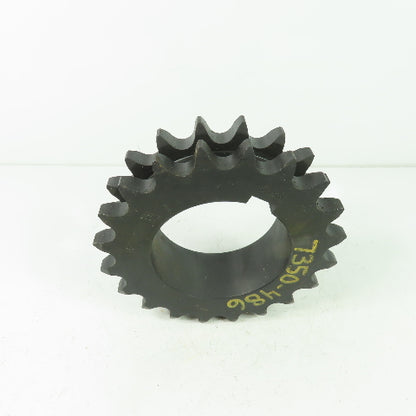 Browning 80R20H 6-7/8" OD Double Strand Roller Chain Sprocket 20 Tooth