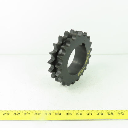 Browning 80R20H 6-7/8" OD Double Strand Roller Chain Sprocket 20 Tooth