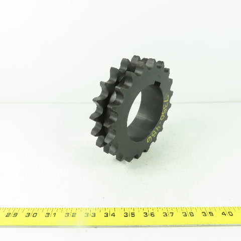 Browning 80R20H 6-7/8" OD Double Strand Roller Chain Sprocket 20 Tooth