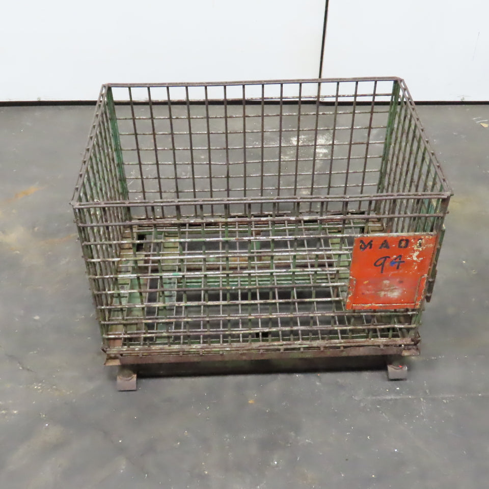 30" x 20" x 18" Deep Heavy Duty Rigid Wire Metal Bulk Parts Storage Basket