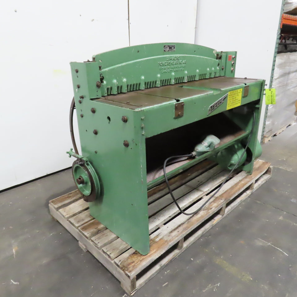 Di-Acro No. 48 48" 16 GA. Mechanical Power Shear W/ Backgauge 208V 3-Phase