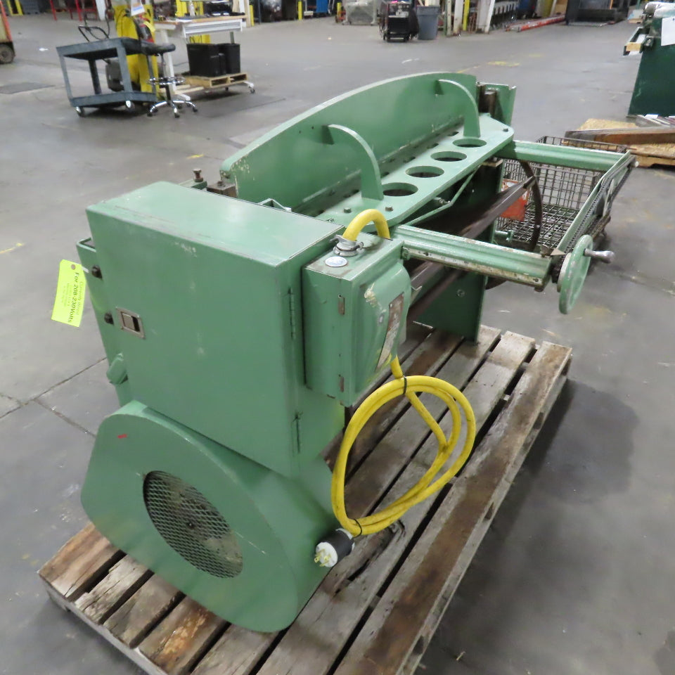 Di-Acro No. 48 48" 16 GA. Mechanical Power Shear W/ Backgauge 208V 3-Phase