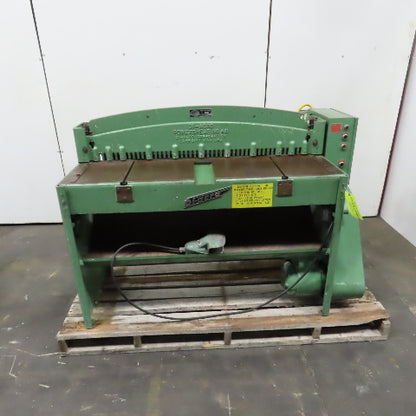 Di-Acro No. 48 48" 16 GA. Mechanical Power Shear W/ Backgauge 208V 3-Phase