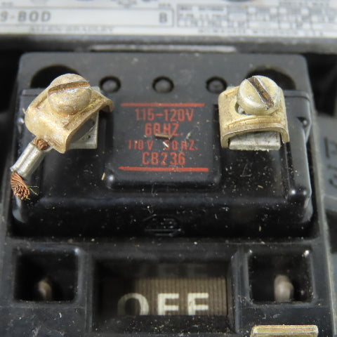 Allen Bradley 509-BOD Ser B Size 1 Motor Starter 600VAC 27A 120V Coil