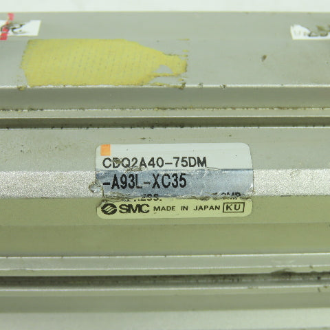SMC CDQ2A40-75DM-A93L-XC35 Double Acting Pneumatic Cylinder 40mm Bore 75mmStroke