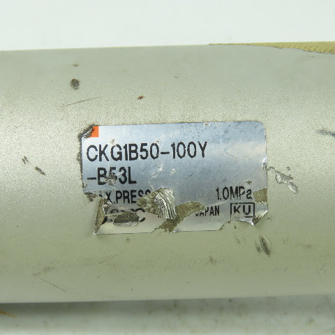 SMC CKG1B50-100Y-B53L Double Acting Pneumatic Cylinder 50mm 100mm Stroke 1.0MPa