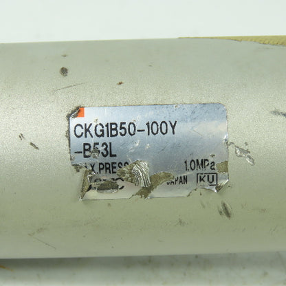 SMC CKG1B50-100Y-B53L Double Acting Pneumatic Cylinder 50mm 100mm Stroke 1.0MPa