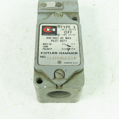 Cutler-Hammer 10316H1630A Type L Limit Switch 600VAC